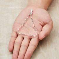 Silver Plated Link Chain Bracelet