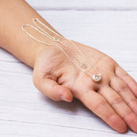 Silver Plated Love Knot Necklace