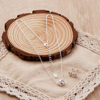 Silver Plated Love Knot Set