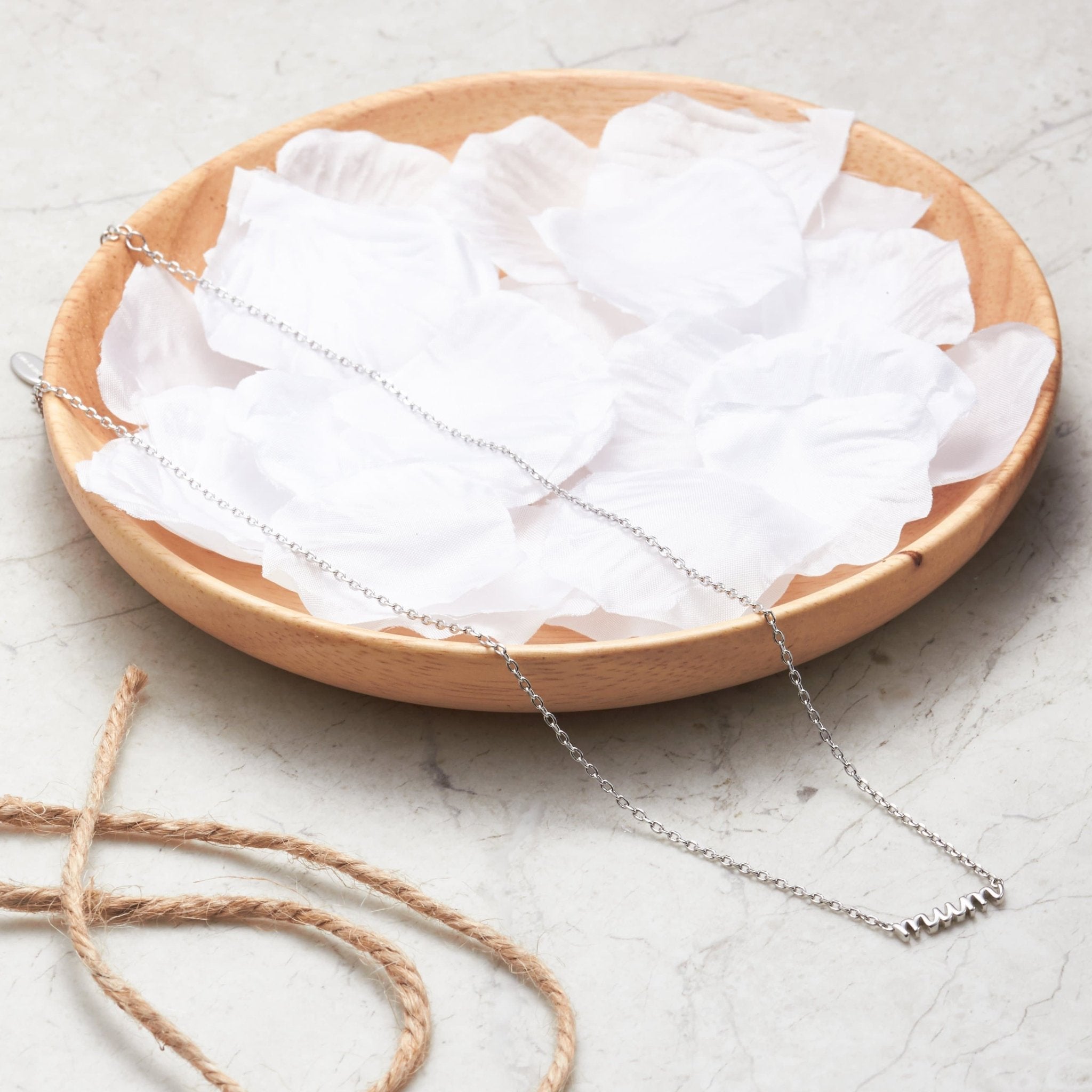 Silver Plated Mum Necklace