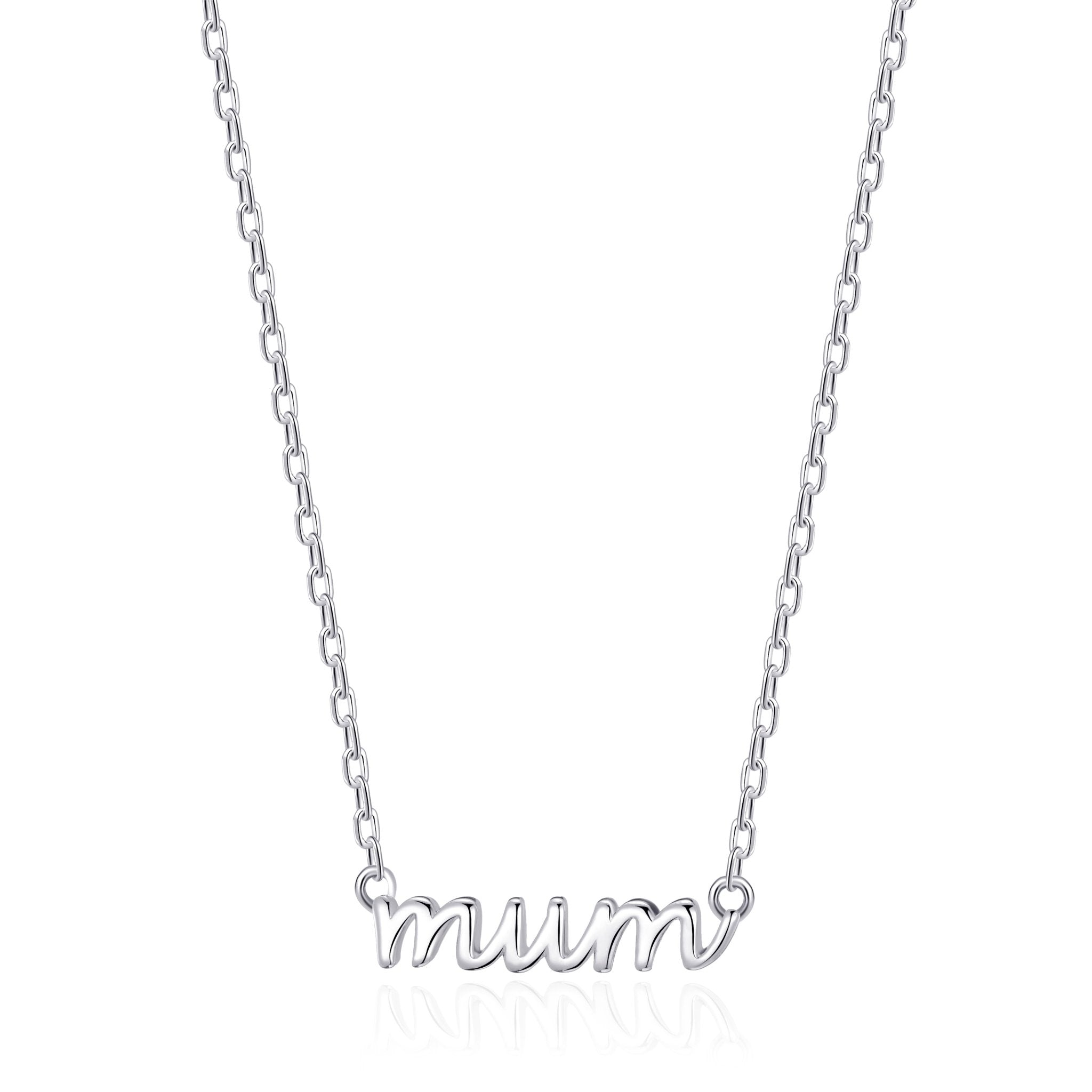 Silver Plated Mum Necklace