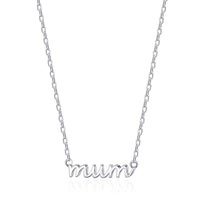 Silver Plated Mum Necklace