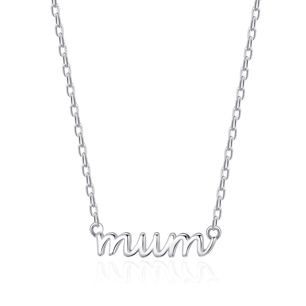 Silver Plated Mum Necklace