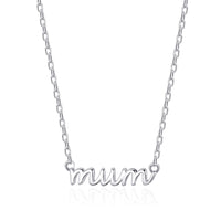 Silver Plated Mum Necklace