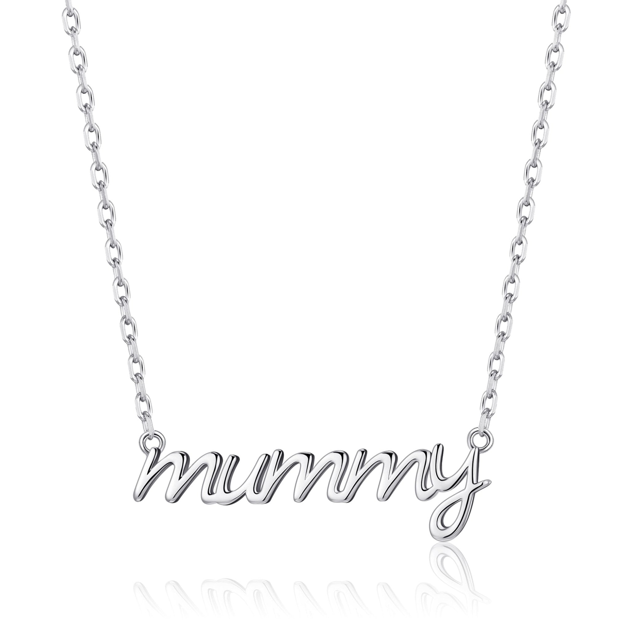 Silver Plated Mummy Necklace