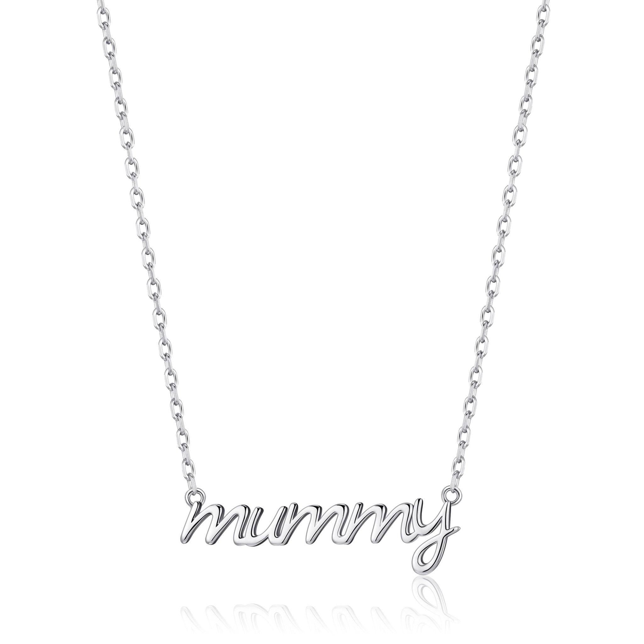 Silver Plated Mummy Necklace