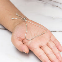 Silver Plated Nan Bracelet Created with Zircondia® Crystals