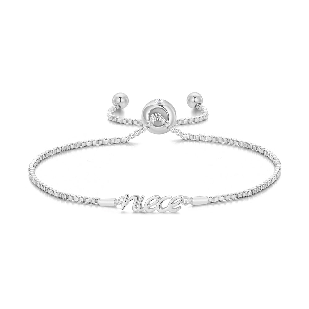 Silver Plated Niece Bracelet Created with Zircondia® Crystals