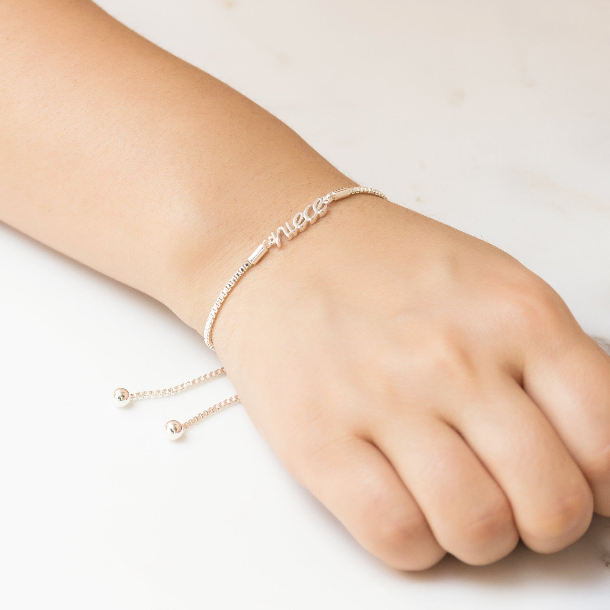 Silver Plated Niece Bracelet Created with Zircondia® Crystals