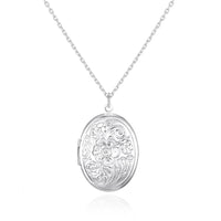 Silver Plated Oval Locket
