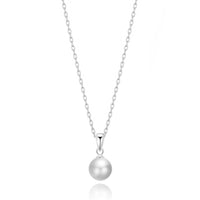 Silver Plated Shell Pearl Necklace