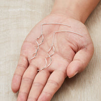 Silver Plated Spiral Thread Earrings