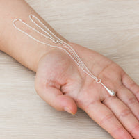 Silver Plated Teardrop Necklace