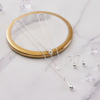 Silver Plated Teardrop Set
