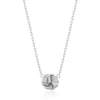 Silver Plated Love Knot Necklace