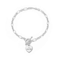 Sister Charm Bracelet with Quote Card Created with Zircondia® Crystals