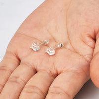 Sister Heart Earrings with Quote Card Created with Zircondia® Crystals
