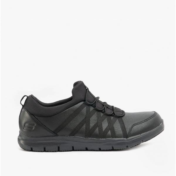Skechers Work 77283EC GHENTER SR Womens Occupational Trainers Black