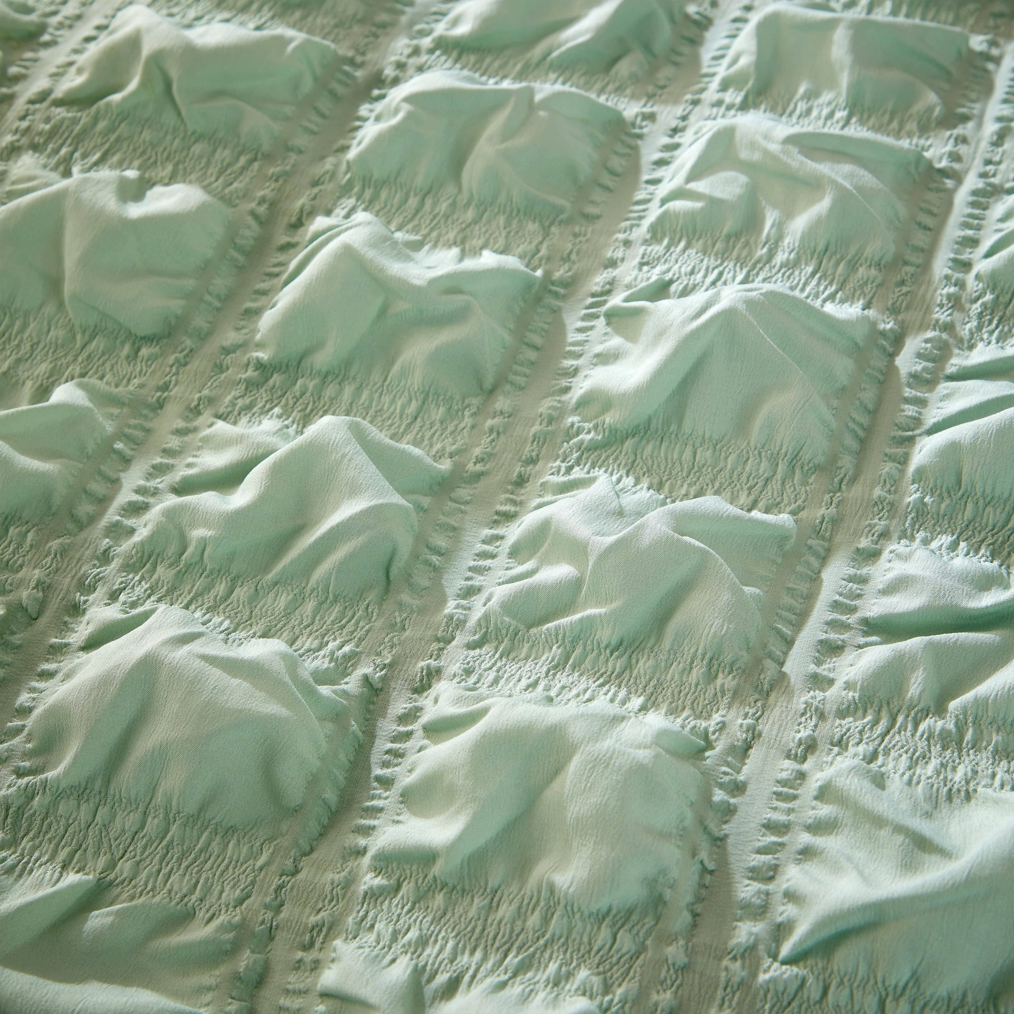 Soho Sage Green Microfibre Duvet Cover Set with Pillowcases Quilted Super Soft Easy Care Bedding Bed Linen Set by OLIVIA ROCCO