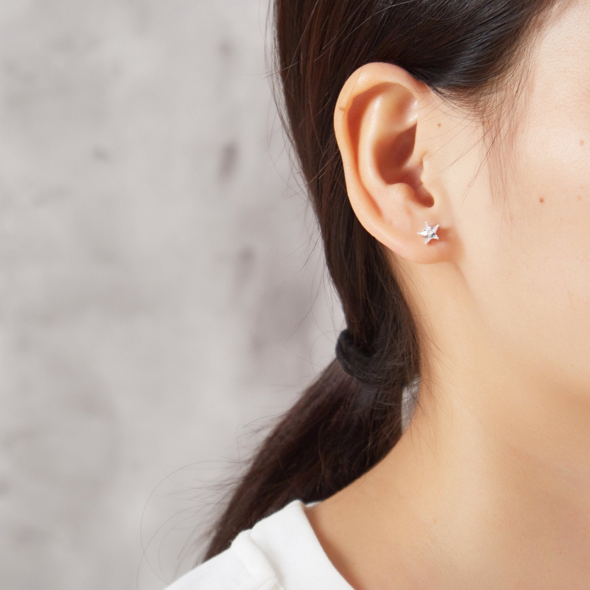 Star Earrings Created with Zircondia® Crystals