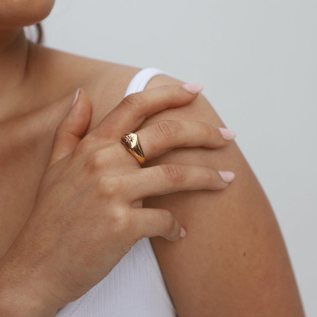 Starburst Heart Ring