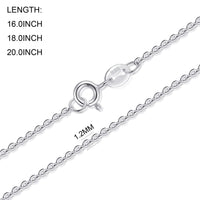 Sterling Silver 16" 18" 20" Inch 1.2mm Fine Cable Chain Necklace