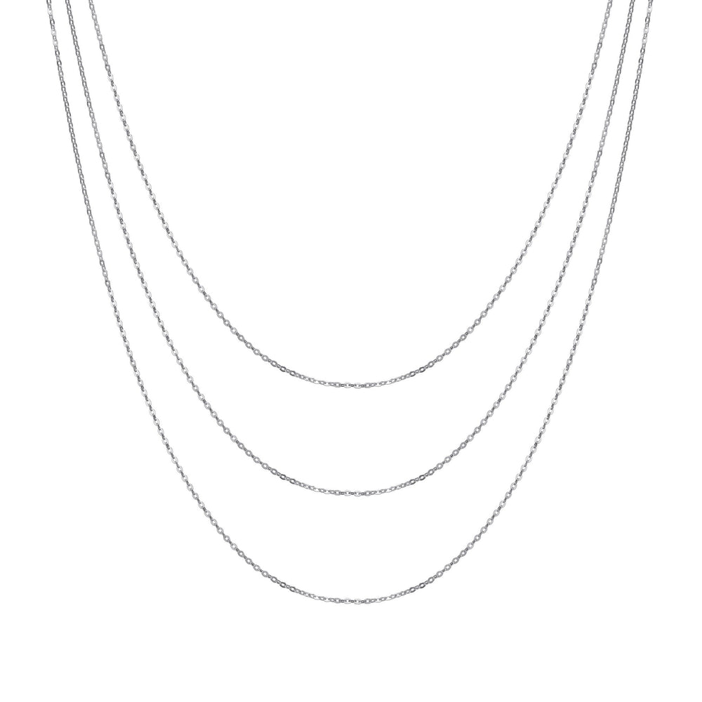 Sterling Silver 16" 18" 20" Inch 1.2mm Fine Cable Chain Necklace