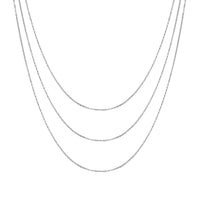 Sterling Silver 16" 18" 20" Inch 1.2mm Fine Cable Chain Necklace