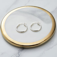 Sterling Silver 20mm Hoop Earrings