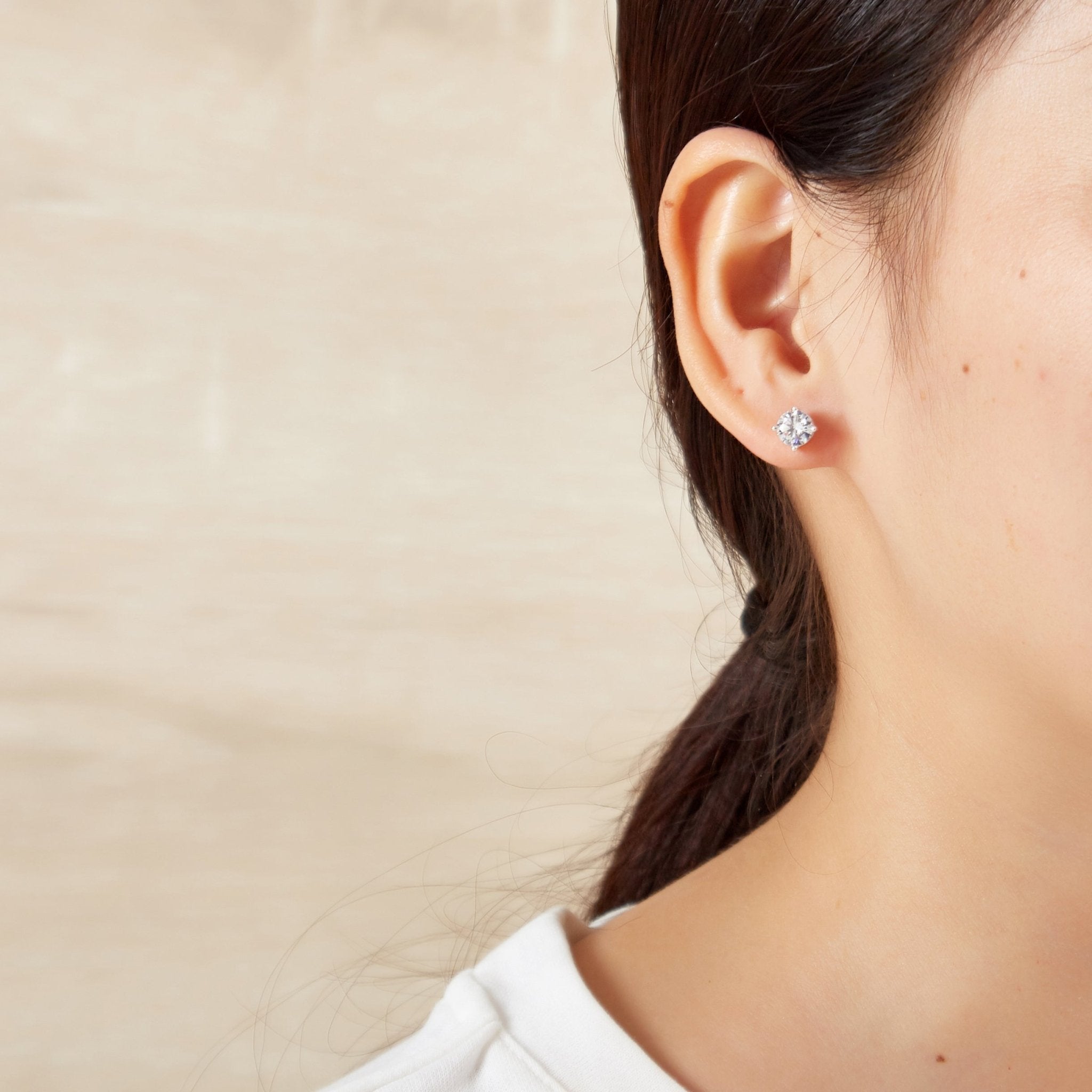 Sterling Silver 3 Pack of 4, 5, and 6mm Earrings Created with Zircondia® Crystals