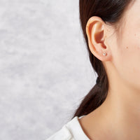 Sterling Silver 4mm Love Knot Earrings