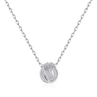 Sterling Silver Auntie Quote Knot Necklace