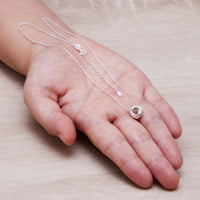 Sterling Silver Auntie Quote Knot Necklace