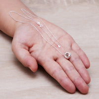 Sterling Silver Sister Quote Knot Necklace