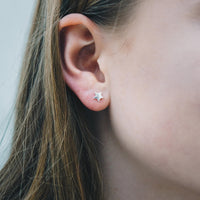 Sterling Silver Grandma Quote Star Earrings