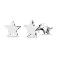 Sterling Silver Mum Quote Star Earrings