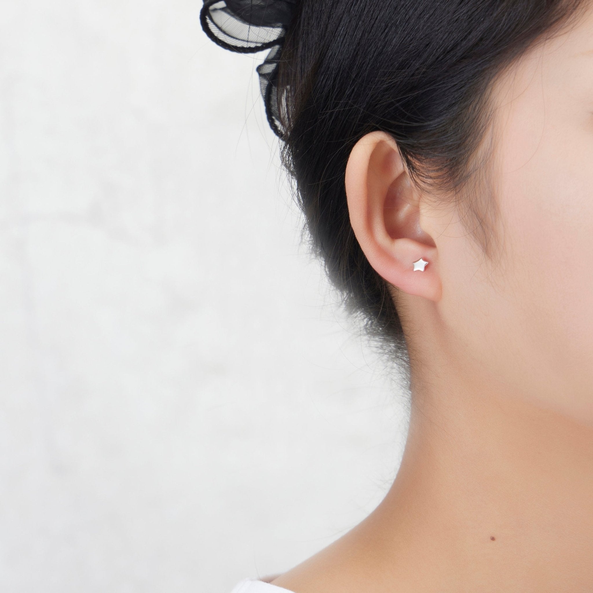 Sterling Silver Nan Quote Star Earrings