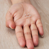 Sterling Silver Niece Quote Star Earrings