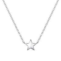 Sterling Silver Auntie Quote Star Necklace