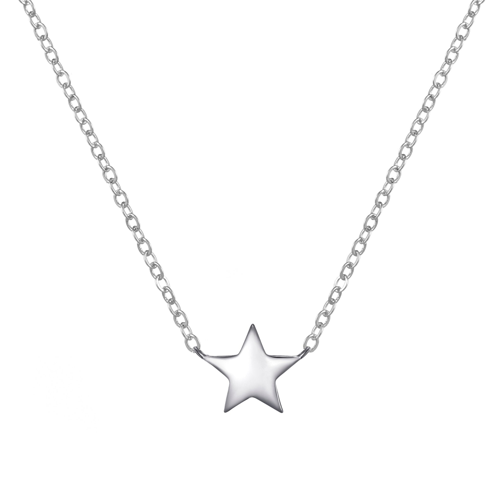 Sterling Silver Nan Quote Star Necklace