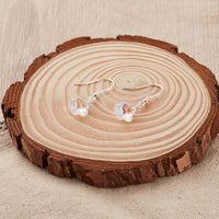 Sterling Silver Aurora Borealis Flower Earrings Created with Zircondia® Crystals