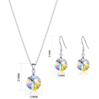 Sterling Silver Aurora Borealis Set Created with Zircondia® Crystals