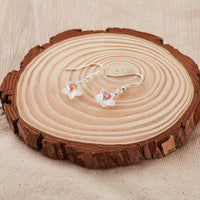 Sterling Silver Aurora Borealis Star Earrings Created with Zircondia® Crystals