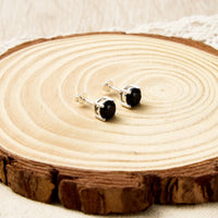 Sterling Silver Black Onyx Gemstone Earrings