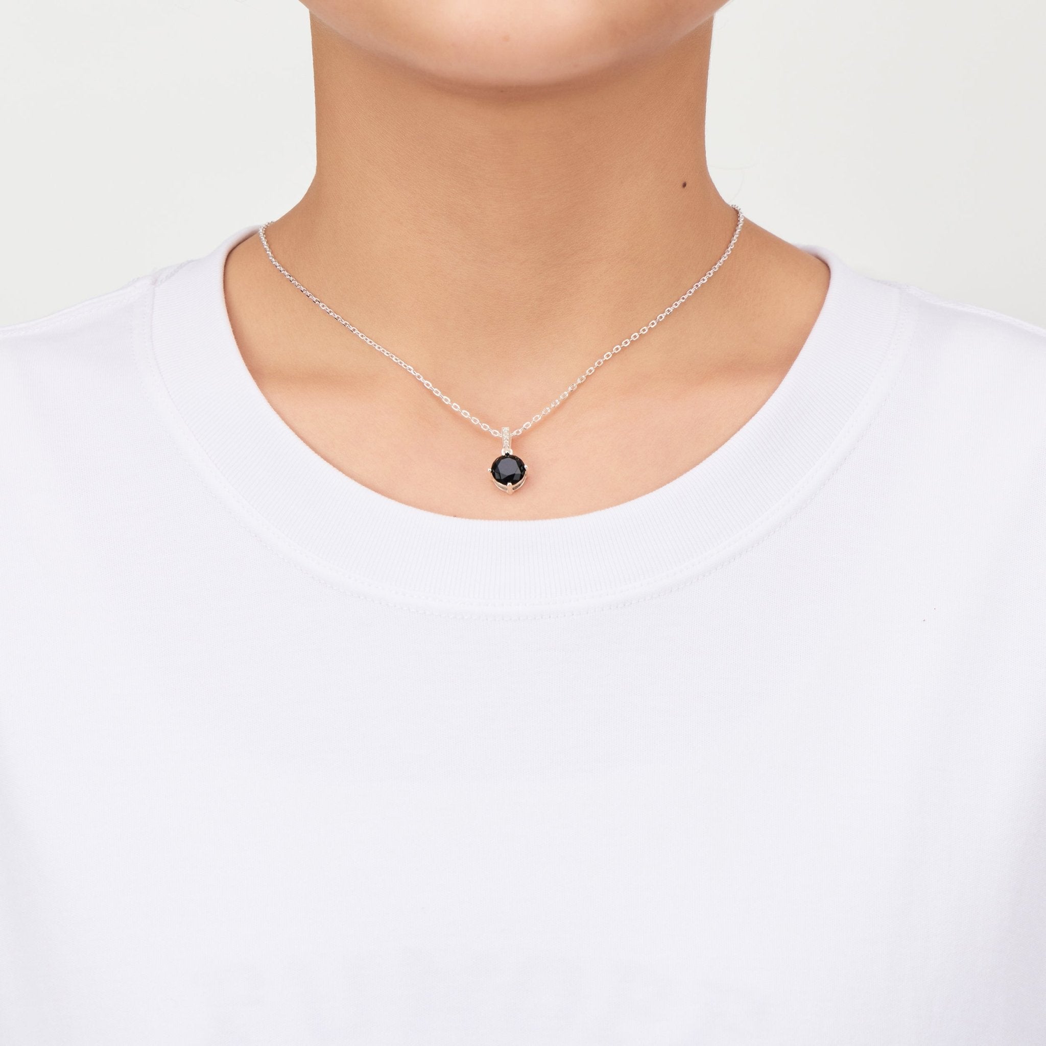 Sterling Silver Black Onyx Gemstone Set with Quote Card