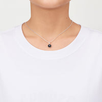 Sterling Silver Black Onyx Gemstone Set with Quote Card