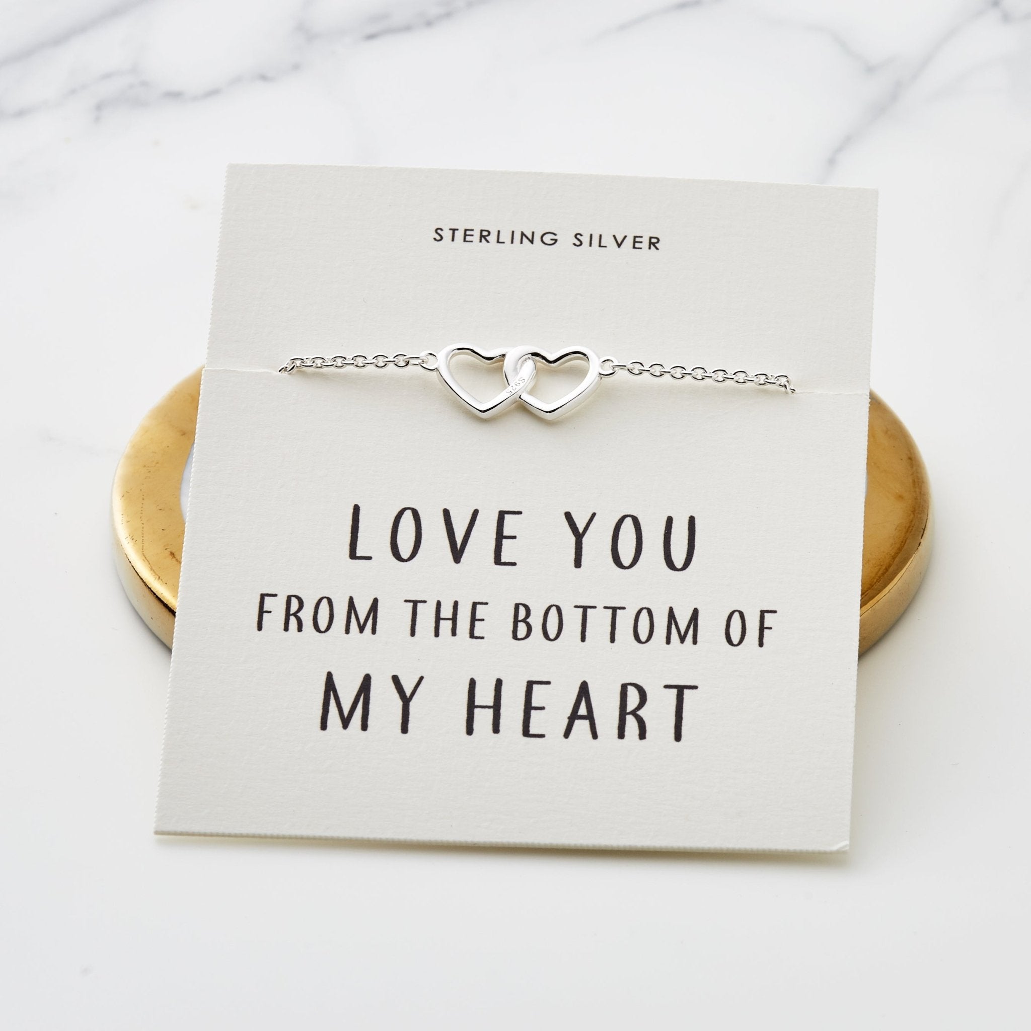 Sterling Silver Bottom of my Heart Bracelet