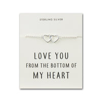 Sterling Silver Bottom of my Heart Bracelet