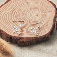 Sterling Silver Celtic Dangle Earrings