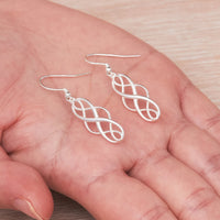 Sterling Silver Celtic Drop Earrings